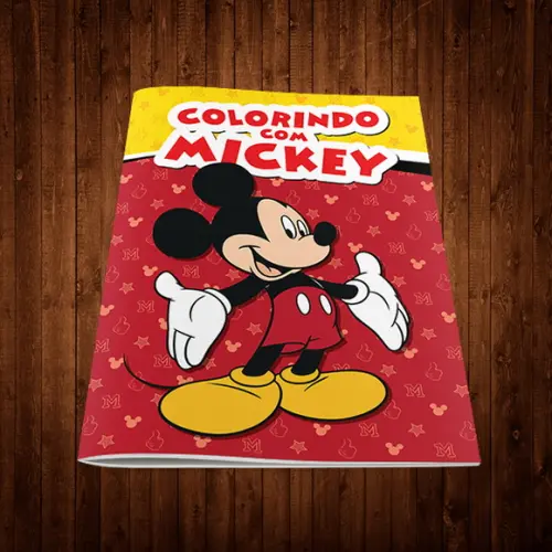 Livro de Colorir / Mickey / 15x21cm / 12 Desenhos