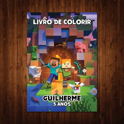 Livro de Colorir / Minecraft / 15x21cm