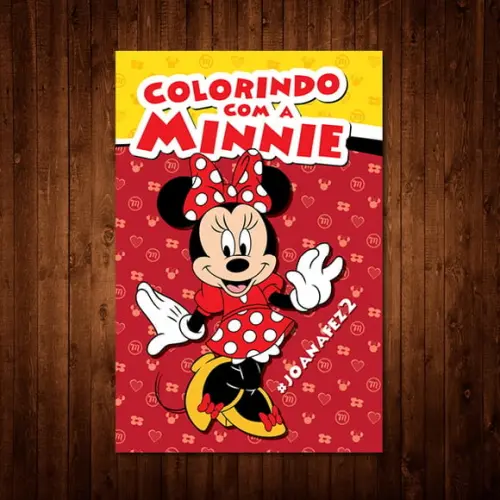 Livro de Colorir / Minnie Vermelha / 15x21cm