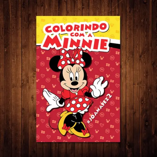 Livro de Colorir / Minnie Vermelha / 10x15cm