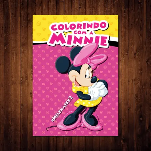 Livro de Colorir / Minnie Rosa / 15x21cm
