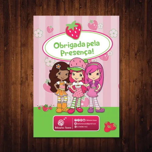 Livro de Colorir / Moranguinho / 15x21cm / Giz de Cera
