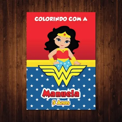 Livro de Colorir / Mulher Maravilha / 15x21cm