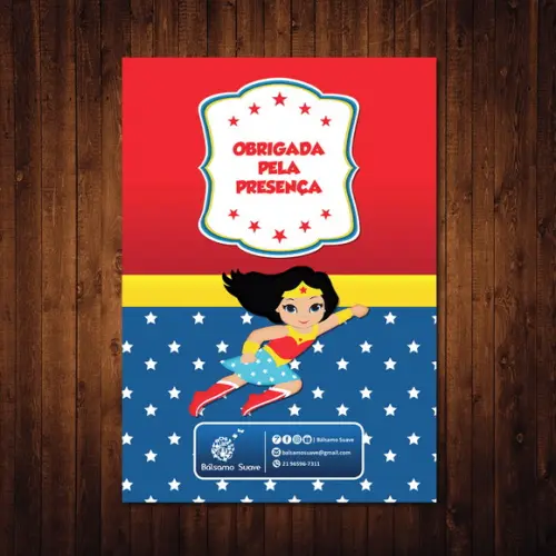 Livro de Colorir / Mulher Maravilha / 15x21cm / Giz de Cera