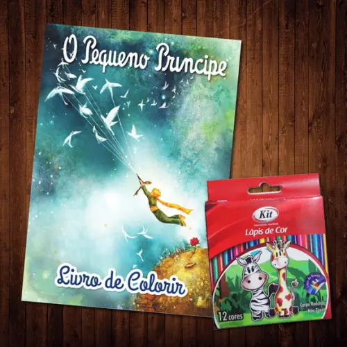 Livro de Colorir / O Pequeno Príncipe (Lápis de Cor)