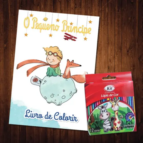 Livro de Colorir / O Pequeno Príncipe / Lápis de Cor