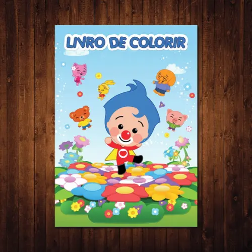 Livro de Colorir / Palhaço Plim Plim / 15x21cm