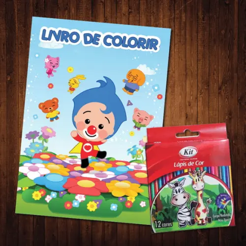 Livro de Colorir / Plim Plim / 15x21cm / Lápis de Cor