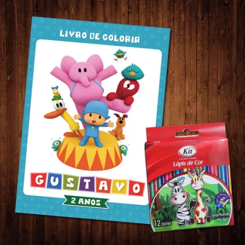 Livro de Colorir / Pocoyo (Lápis de Cor)
