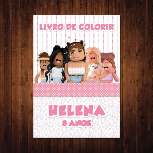 Livro de Colorir / Roblox / 15x21cm / 12 Desenhos