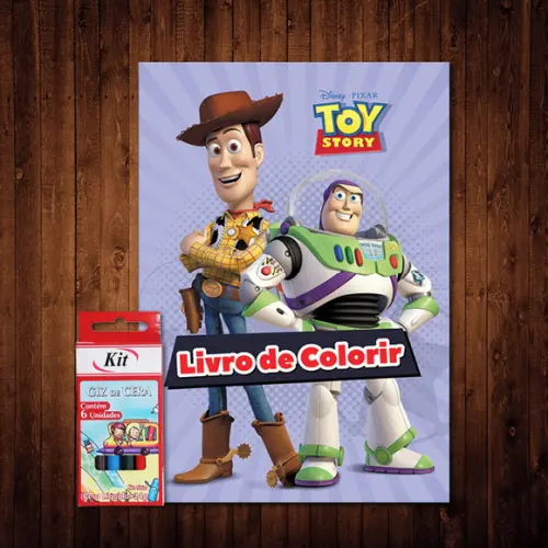 Livro de Colorir / Toy Story (Giz de Cera)
