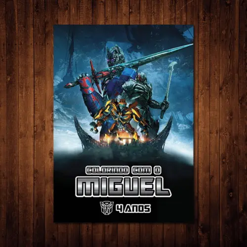 Livro de Colorir / Transformers (10x15cm)