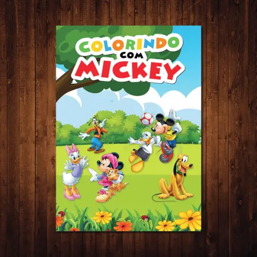 Livro de Colorir / Turma do Mickey / 15x21cm