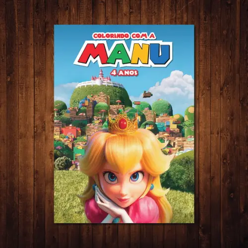 Livro de Colorir do Mario / 15x21cm / 12 Desenhos
