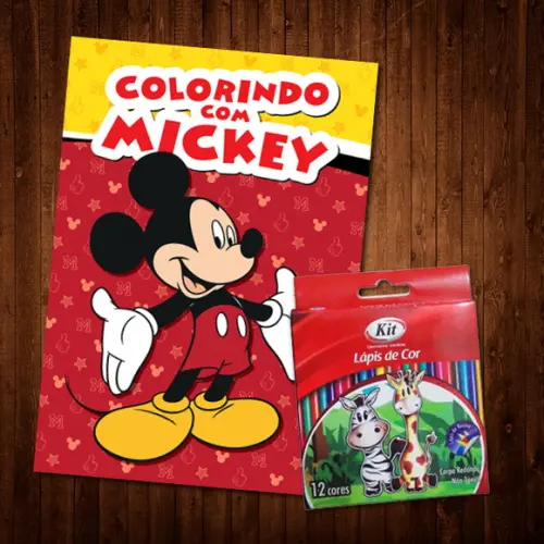 Livro de Colorir do Mickey (lápis de Cor)