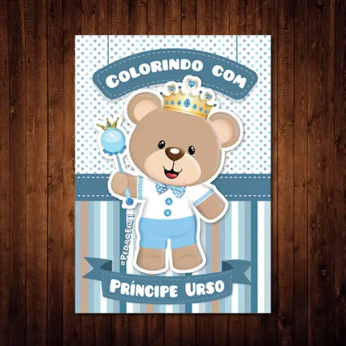 Livro de Colorir do Príncipe Urso