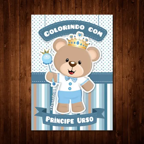 Livro de Colorir do Príncipe Urso