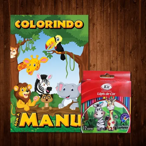 Livro de Colorir Floresta (Lápis de Cor)