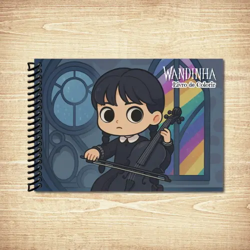 Livro de Colorir Fofinhos Goods Wandinha Espiral A5