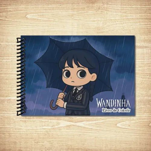 Livro de Colorir Fofinhos Goods Wandinha Espiral A5