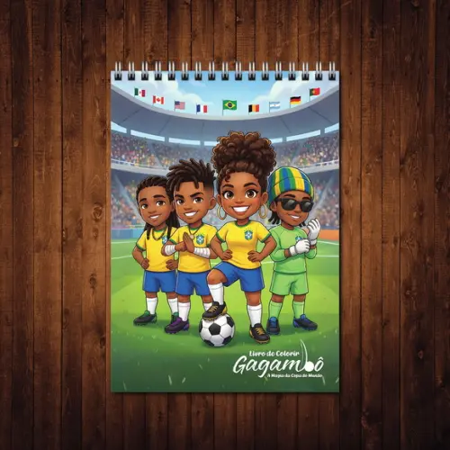 Livro de Colorir Gagambô a Magia da Copa do Mundo Wire-o A5