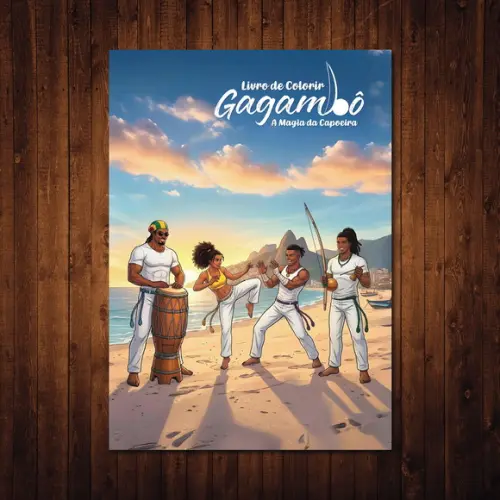 Livro de Colorir Gagambô Magia da Capoeira 15x21cm