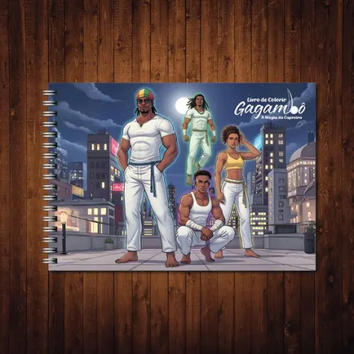Livro de Colorir Gagambô Magia da Capoeira Wire-o A5
