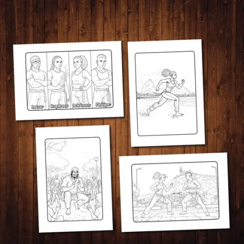 Livro de Colorir Gagambô Magia da Capoeira Wire-o A5