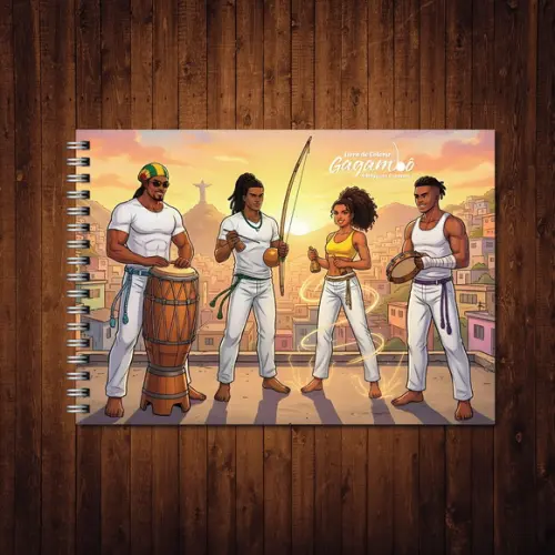 Livro de Colorir Gagambô Magia da Capoeira Wire-o A5
