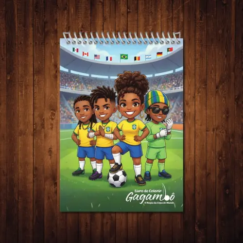 Livro de Colorir Gagambô Magia da Copa do Mundo Espiral A5