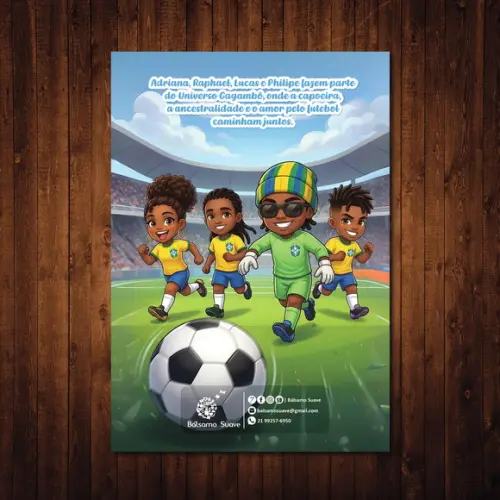Livro de Colorir Gagambô Magia da Copa do Mundo Espiral A5