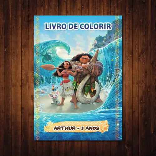 Livro de Colorir Moana e Maui