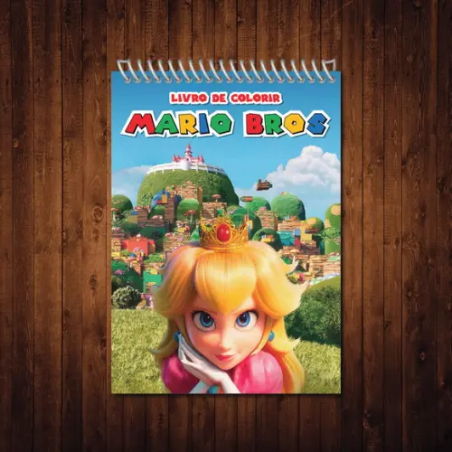 Livro de Colorir Super Mario Bros Espiral A5