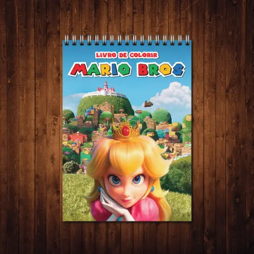 Livro de Colorir Super Mario Bros Wire-o A5