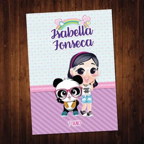 Luluca / Adesivo Capa Caderno / A4