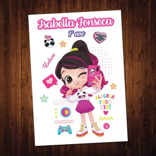 Luluca / Adesivo Capa Caderno / A4