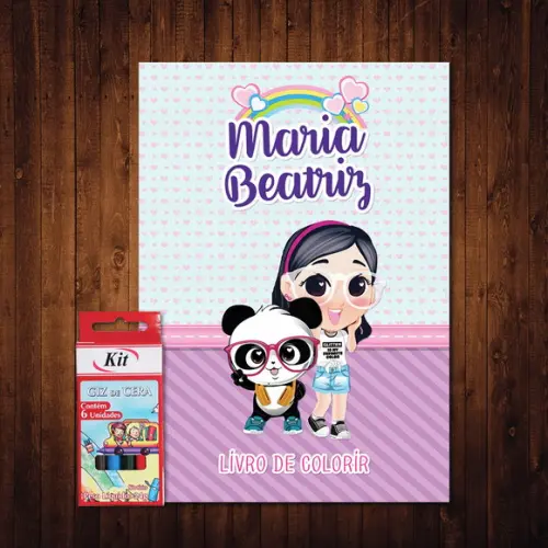 Luluca / Livro de Colorir / 15x21cm / Giz de Cera