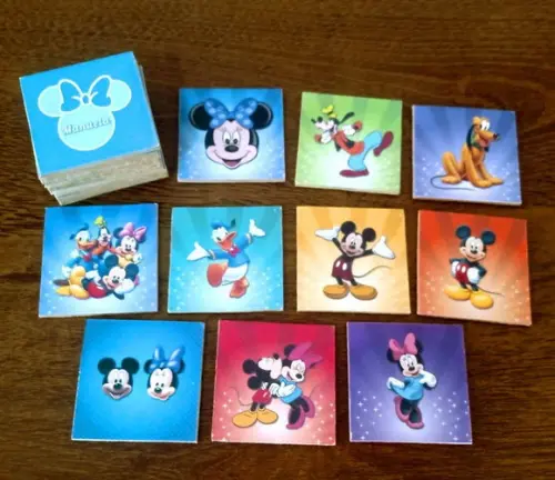 Minnie e Mickey / Jogo da Memória / 10 Pares / Organza