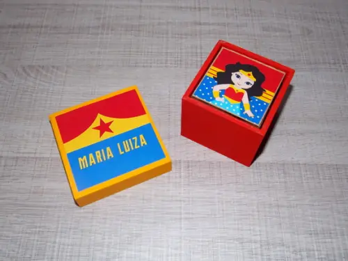 Mulher Maravilha Baby / Jogo da Memória / mdf / 7 Pares