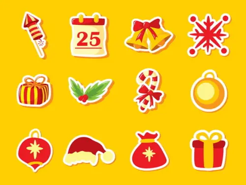 Natal / Kit 50 Adesivos