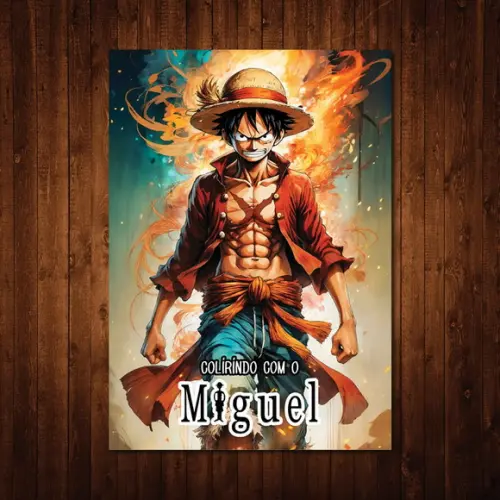 One Piece / Livro de Colorir / 10x15cm / 12 Desenhos