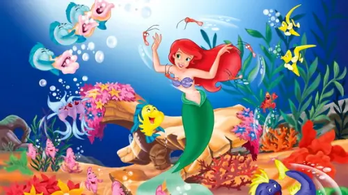 Pequena Sereia / Jogo da Memória / 10 Pares / Organza