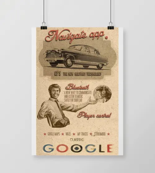 Pôster Google / Vintage