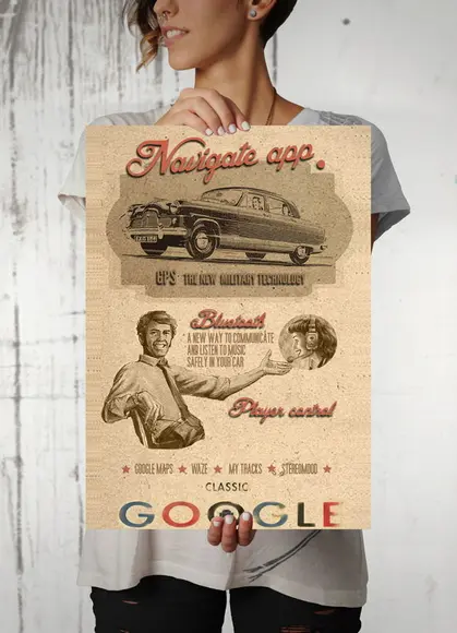 Pôster Google / Vintage