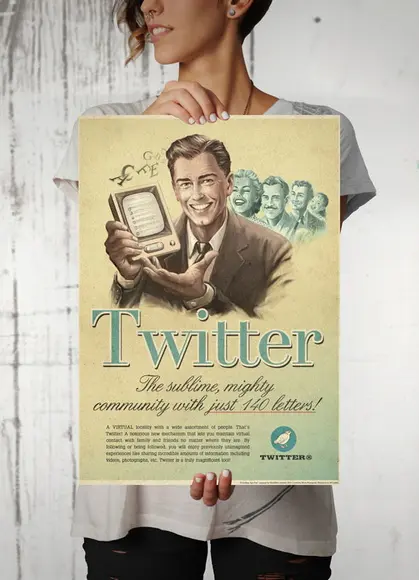 Pôster Twitter / Vintage
