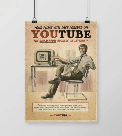 Pôster Youtube / Vintage