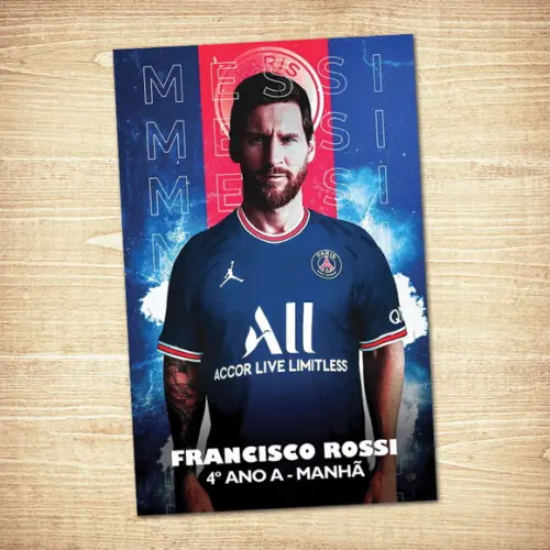 Psg / Adesivo Capa Caderno / A4