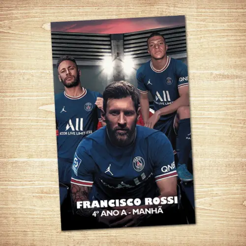 Psg / Adesivo Capa Caderno / A4