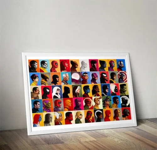 Quadro / All Star Marvel / 20x30cm / com Vidro