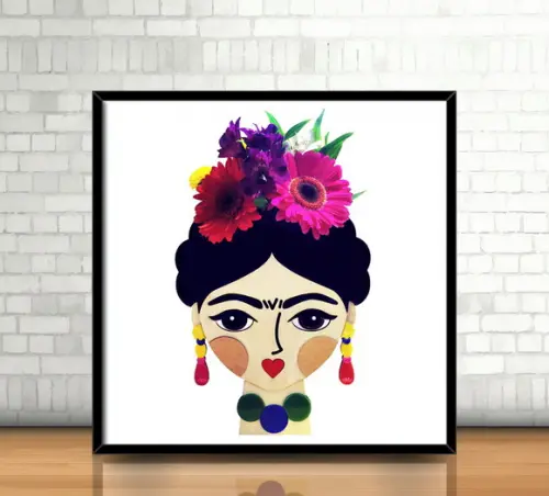 Quadro / Frida Kahlo (20x20cm)